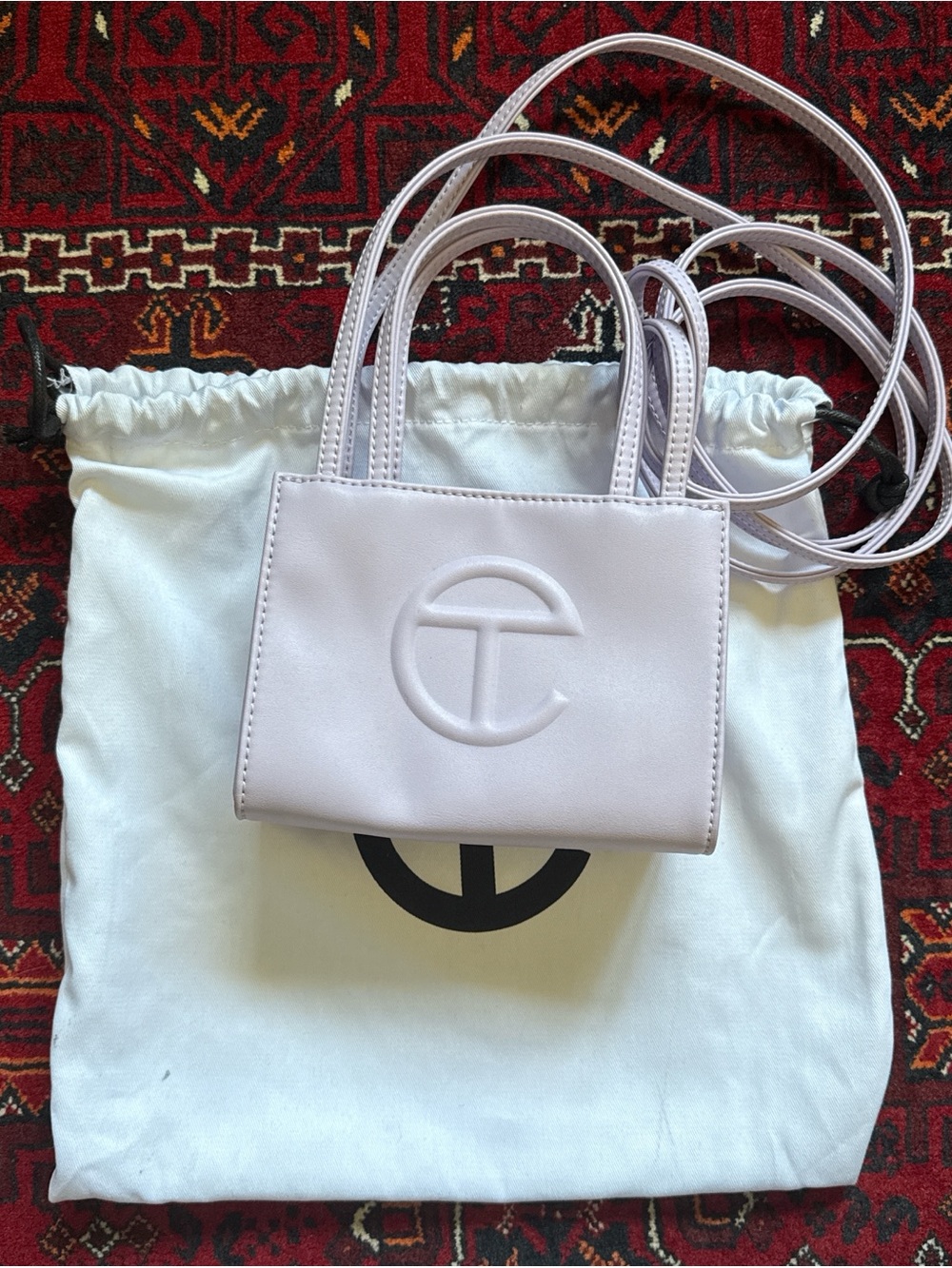 Telfar Small Lavender Mini Shopping Bag